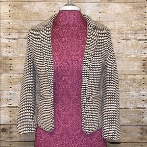 Anthropologie Cartonnier Black and White Blazer XS